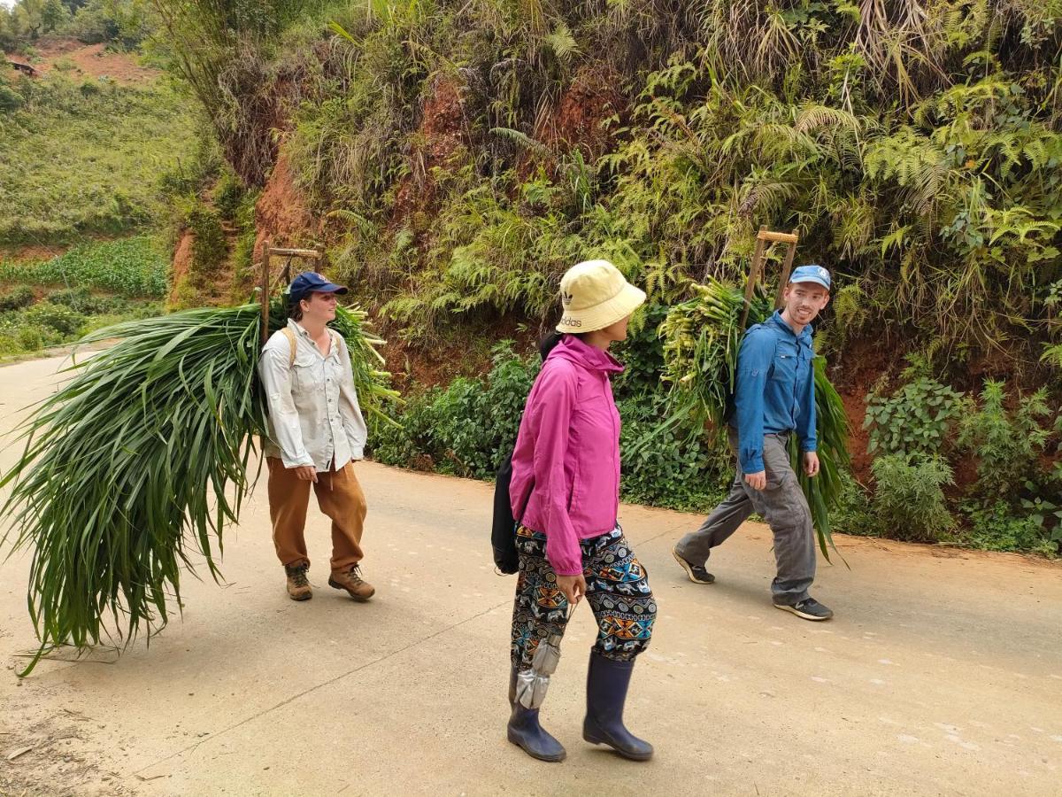 Indigenous Homestay- Trek- Food- Bus Mu Cang Chai Kültér fotó